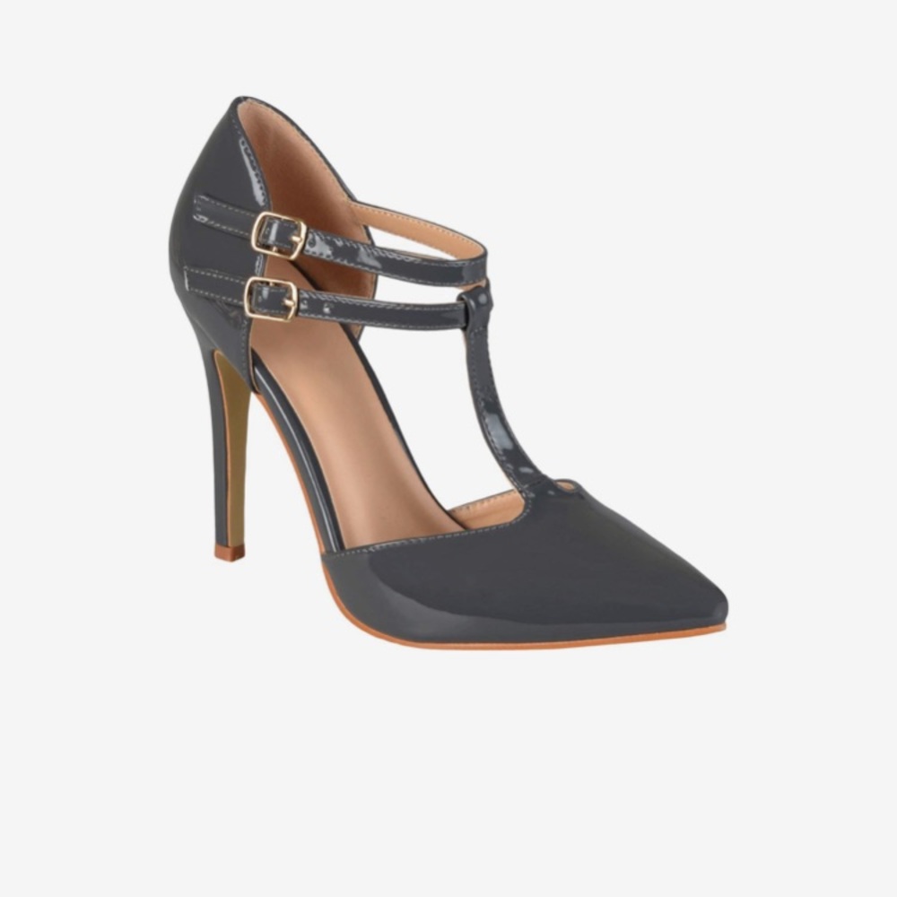Journee Collection Tru Pump Grey Size 8
